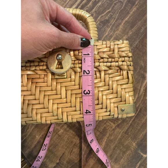 Vintage Peck & Peck Fifth Avenue New York Wicker Purse - Picture 7 of 8